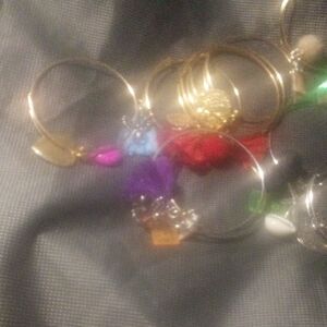 Vibrant Multicolor Beaded Hoops